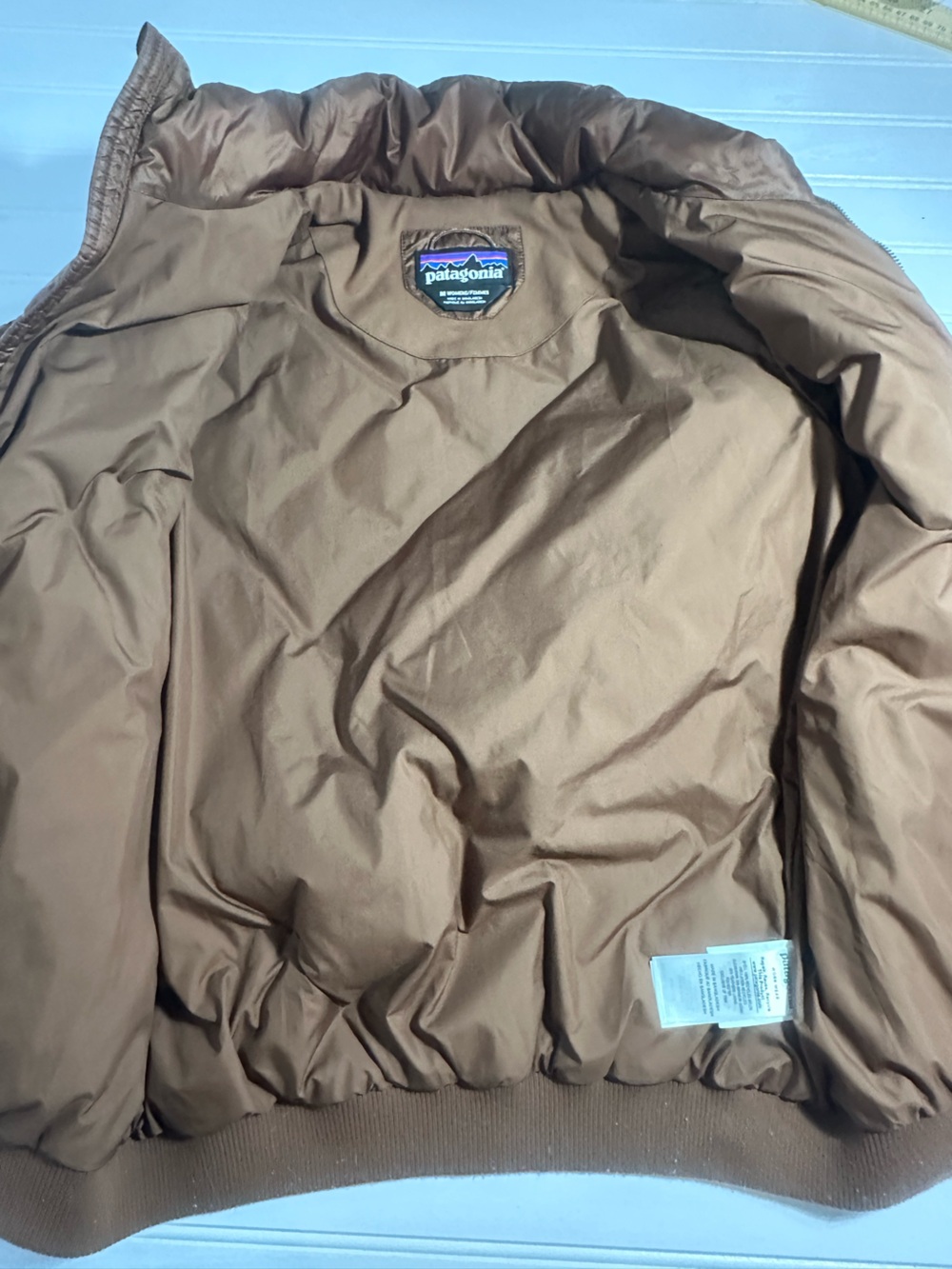 Patagonia brown quilted down filled puffer jacket women’s medium - Picture 8 of 11